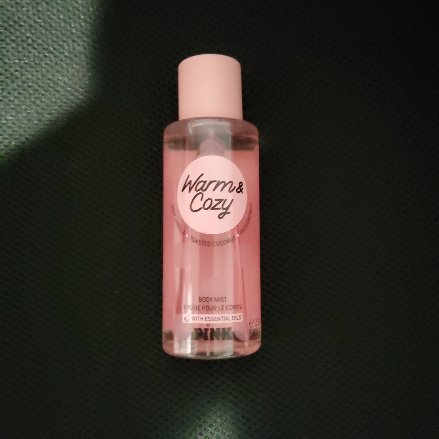 Warm and cozy body spray